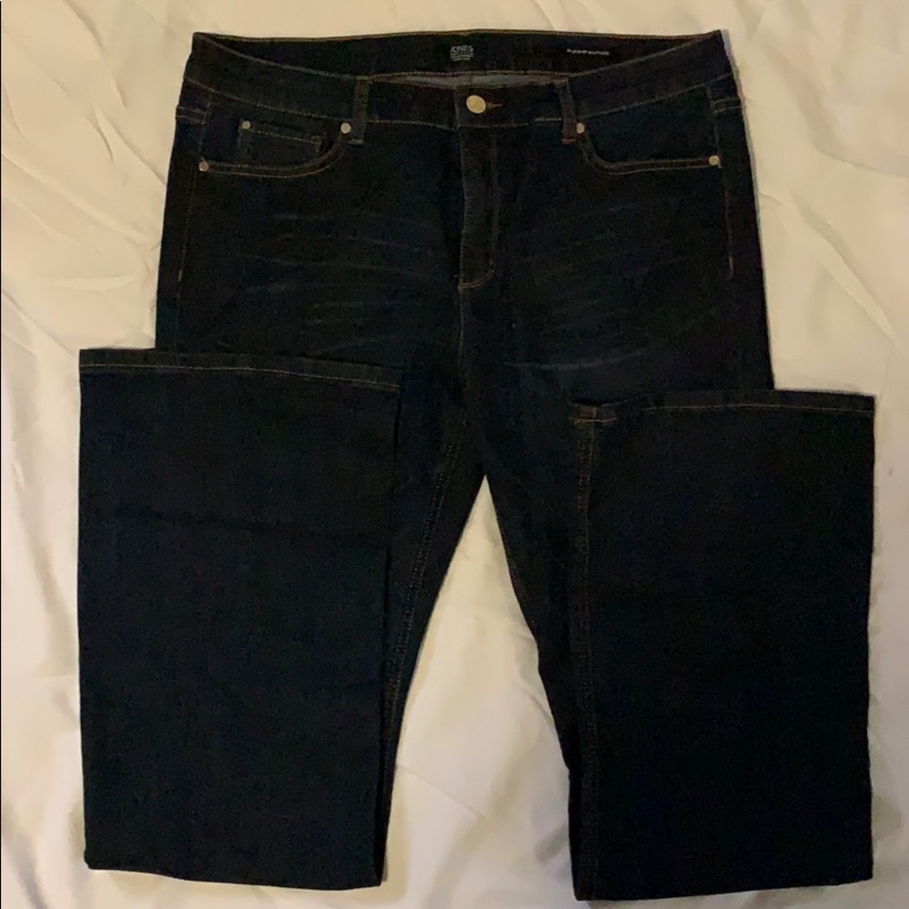 Jones New York Signature Bleeker Bootleg-Dark Wash